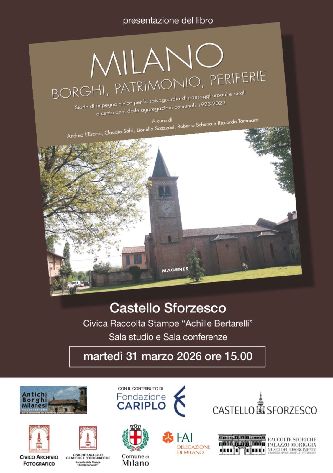 Presentazione del volume “Milano: borghi, patrimonio, periferie”